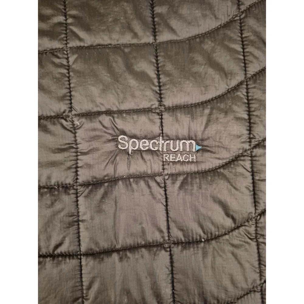 The North Face Mens Black Quilted Insulated Vest Spectrum Reach‎ Logo Size M